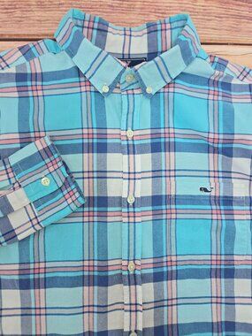 Vineyard Vines Mens Slim Fit Tucker Shirt Large